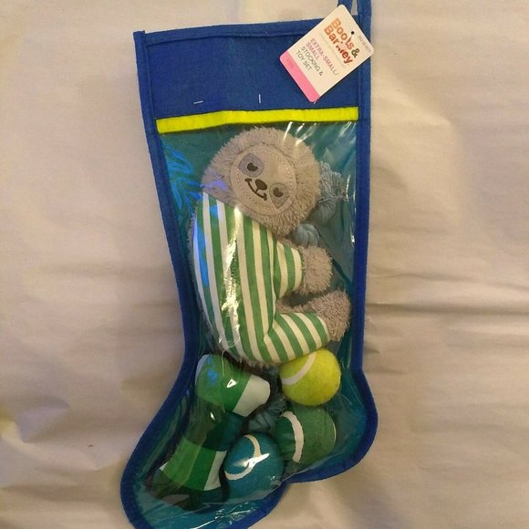 Boots & Barkley Other - Dog Toys Boots & Barkley Green Stocking 6 Pieces Stuffed Toys & Balls